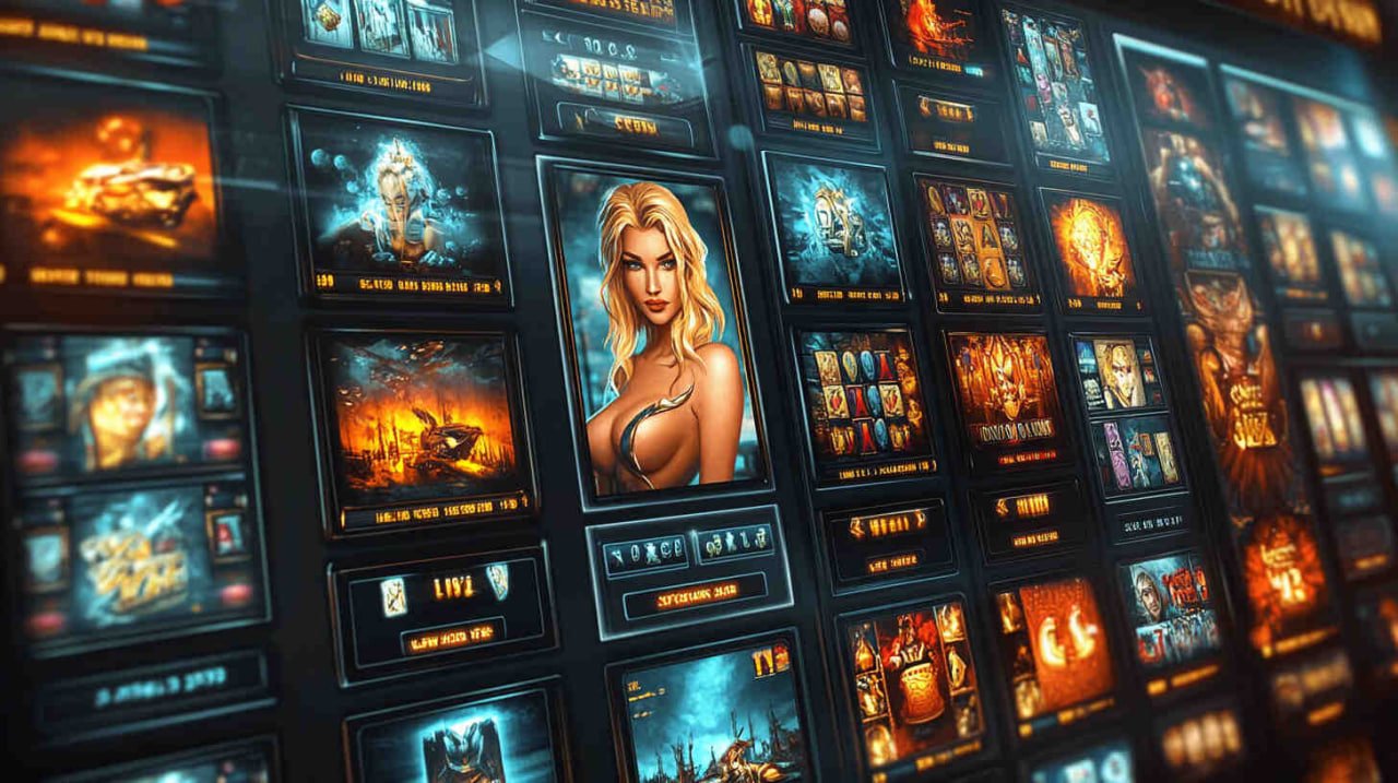 Casino-style entertainment panel with gold accents for adult bd 1650 users